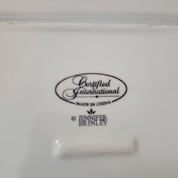 Jennifer Brinley Dinner Plates Cafe Girl  Set of Two SEE Below - Picture 6 of 8